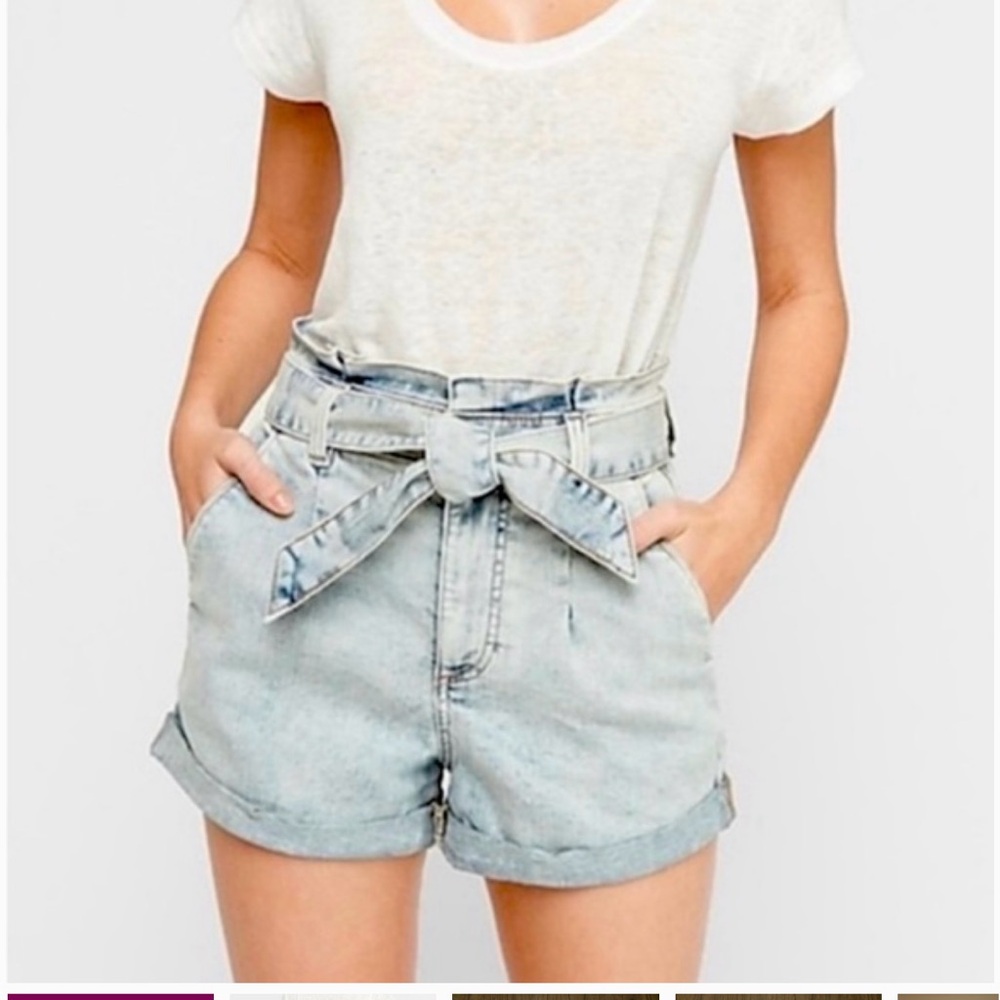 Light Blue Denim Women's Shorts